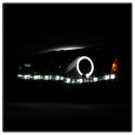 Mitsubishi EVO X 08-14 Strålkastare Projektor - Xenon/HID (Passar ej halogen) - LED Halo - DRL - Svarta Spyder Auto