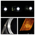 Mitsubishi EVO X 08-14 Strålkastare Projektor - Xenon/HID (Passar ej halogen) - LED Halo - DRL - Svarta Spyder Auto