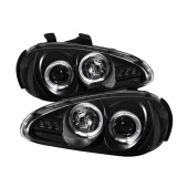 PRO-YD-MMX392-HL-BK Mazda MX3 92-96 Strålkastare Projektor - LED Halo Svarta Spyder Auto (1)