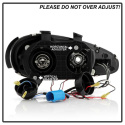 Mazda MX3 92-96 Strålkastare Projektor - LED Halo Svarta Spyder Auto