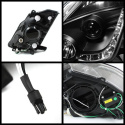 Nissan 350Z 03-05 Strålkastare (Passar ej Xenon/HID-Modeller) - DRL - Svarta Spyder Auto