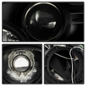 Nissan 350Z 03-05 Strålkastare Projektor - Xenon/HID (Passar ej halogen) - DRL - Svarta Spyder Auto