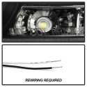 Nissan 350Z 03-05 Strålkastare Projektor - Xenon/HID (Passar ej halogen) - DRL - Svarta Spyder Auto