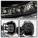 Nissan 350Z 06-08 Strålkastare Projektor - Xenon/HID (Passar ej halogen) - DRL - Svarta Spyder Auto