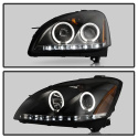 Nissan Altima 02-04 Strålkastare (Passar ej Xenon/HID-Modeller) - LED Halo Svarta Spyder Auto