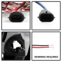 Nissan Altima 4Dr 2010-2012 Strålkastare Projektor - Ljuslist DRL - LED Halo - Svarta Spyder Auto
