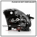 Nissan Altima 4Dr 2010-2012 Strålkastare Projektor - Ljuslist DRL - LED Halo - Svarta Spyder Auto