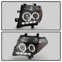 Nissan Navara D40 05-09 / Nissan Pathfinder 05-07 Strålkastare Projektor - LED Halo Svarta Spyder Auto
