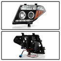 Nissan Navara D40 05-09 / Nissan Pathfinder 05-07 Strålkastare Projektor - LED Halo Svarta Spyder Auto