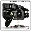 Nissan Titan 04-14 / Nissan Armada 04-07 Strålkastare Projektor LED (Utbytbara LEDs) - Svarta Spyder Auto