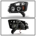 Nissan Titan 04-14 / Nissan Armada 04-07 Strålkastare Projektor - LED Halo Svarta Spyder Auto