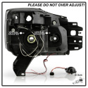Nissan Titan 04-14 / Nissan Armada 04-07 Strålkastare Projektor - LED Halo Svarta Spyder Auto