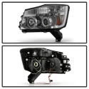 Nissan Titan 04-14 / Nissan Armada 04-07 Strålkastare Projektor - LED Halo Röktonade Spyder Auto