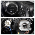 Porsche Cayenne 03-06 Strålkastare Projektor - Xenon/HID (Passar ej halogen) - DRL LED - Svarta Spyder Auto