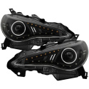 Scion FRS 12-14 Strålkastare Projektor - DRL LED - Svarta Spyder Auto