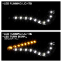 Scion FRS 12-14 Strålkastare Projektor - DRL LED - Svarta Spyder Auto