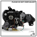 Scion FRS 12-14 Strålkastare Projektor - DRL LED - Svarta Spyder Auto