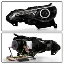 Scion FRS 12-14 Strålkastare Projektor DRL LED - Svarta Spyder Auto