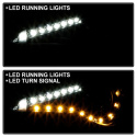 Subaru BRZ 12-14 Strålkastare Projektor- DRL LED - Svarta Spyder Auto