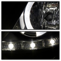 Toyota Corolla 09-10 Strålkastare Projektor - LED Halo - DRL - Svarta Spyder Auto