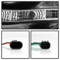 Toyota Corolla 09-10 Strålkastare Projektor - LED Halo - DRL - Svarta Spyder Auto