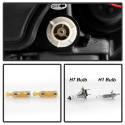 Toyota Corolla 09-10 Strålkastare Projektor - LED Halo - DRL - Svarta Spyder Auto