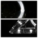 Toyota Corolla 09-10 Strålkastare Projektor - LED Halo - DRL - Röktonade Spyder Auto