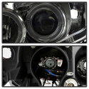 Toyota Corolla 09-10 Strålkastare Projektor - LED Halo - DRL - Röktonade Spyder Auto