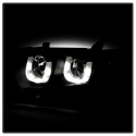 Toyota Highlander 11-13 Strålkastare Projektor - 3D DRL - Svarta Spyder Auto