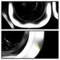 Toyota Highlander 11-13 Strålkastare Projektor - 3D DRL - Svarta Spyder Auto