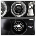 Toyota Land Cruiser 08-11 Strålkastare Projektor - LED Halo Svarta Spyder Auto