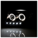 Toyota Land Cruiser 08-11 Strålkastare Projektor - LED Halo Svarta Spyder Auto