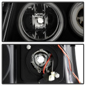 Toyota Tacoma 05-11 Strålkastare Projektor LED (Utbytbara LEDs) - Svarta Röktonade Spyder Auto