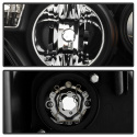 Toyota Tacoma 12-16 Strålkastare Projektor - Ljuslist DRL - Svarta Spyder Auto