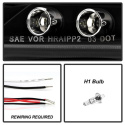 Scion TC 05-07 Strålkastare Projektor - LED Halo -Utbytbara LEDs - Svarta Spyder Auto