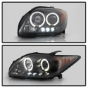 Scion TC 05-07 Strålkastare Projektor - LED Halo -Utbytbara LEDs - Svarta Spyder Auto