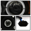 Scion TC 08-10 Strålkastare Projektor - LED Halo -Utbytbara LEDs - Svarta Spyder Auto
