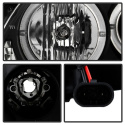 Scion TC 08-10 Strålkastare Projektor - LED Halo -Utbytbara LEDs - Svarta Spyder Auto