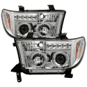 Toyota Tundra 07-13 / Toyota Sequoia 08-13 Strålkastare Projektor - Eliminerar AFS-funktionen - LED Halo Krom Spyder Auto