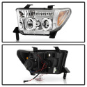 Toyota Tundra 07-13 / Toyota Sequoia 08-13 Strålkastare Projektor - Eliminerar AFS-funktionen - LED Halo Krom Spyder Auto