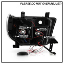Toyota Tundra 07-13 / Toyota Sequoia 08-13 Strålkastare Projektor - Eliminerar AFS-funktionen - LED Halo Krom Spyder Auto