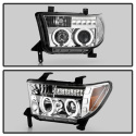 Toyota Tundra 07-13 / Toyota Sequoia 08-13 Strålkastare Projektor - Eliminerar AFS-funktionen - LED Halo Krom Spyder Auto