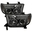 Toyota Tundra 07-13 / Toyota Sequoia 08-13 Strålkastare Projektor - Eliminerar AFS-funktionen - LED Halo Röktonade Spyder Auto