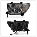 Toyota Tundra 07-13 / Toyota Sequoia 08-13 Strålkastare Projektor - Eliminerar AFS-funktionen - LED Halo Röktonade Spyder Auto