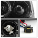 Toyota Yaris 07-11 4Dr Strålkastare Projektor - LED Halo - DRL - Svarta Spyder Auto