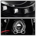 Volkswagen Beetle 06-10 Strålkastare Projektor - DRL LED - Svarta Spyder Auto