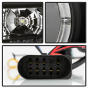 Volkswagen GTI 06-09 / Jetta 06-09 / Rabbit 06-09 Strålkastare Projektor (Passar ej R32) - Halogen LED Halo - DRL - Svarta Spyder Auto