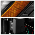 Volkswagen Golf VII 14-16 Strålkastare Projektor - DRL LED - Svarta Stripe - Svarta Spyder Auto