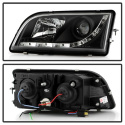 Volvo S40 97-03 Strålkastare Projektor - DRL - Svarta Spyder Auto