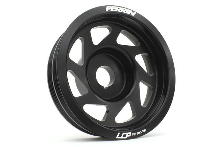 PSP-ENG-100BK Subaru WRX/STI / Impreza / Legacy / Crosstrek / Forester EJ-Motorer Svart Lättat Remhjul Vev Perrin Performance